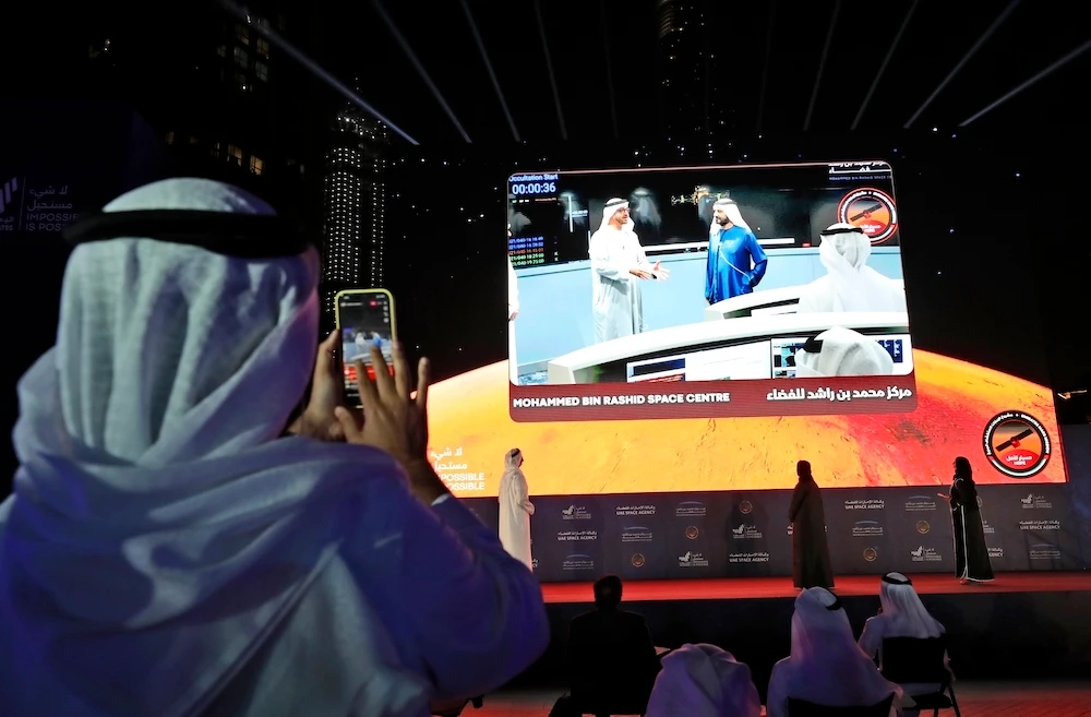 In giant leap for Arab world, UAE’s Hope probe enters orbit round Mars