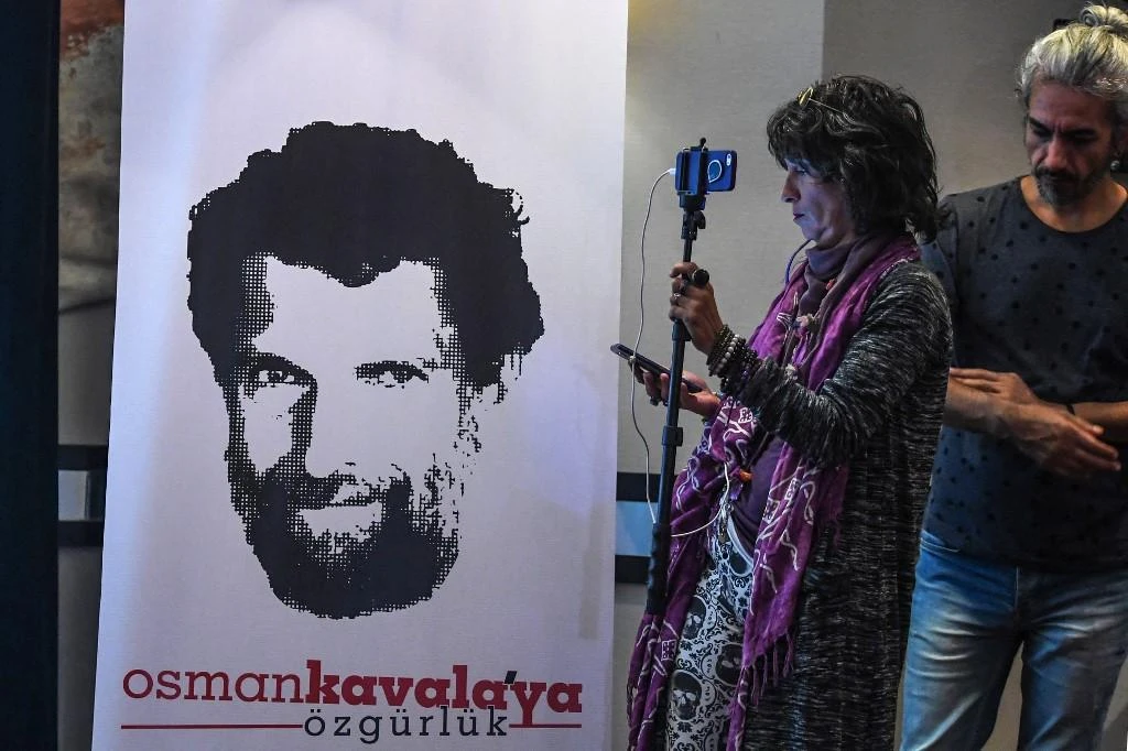 Turkish businessman and philanthropist Osman Kavala has been in detention since October 2017 on charges related to the 2016 failed coup and 2013 anti-government protests. (AFP file photo)
