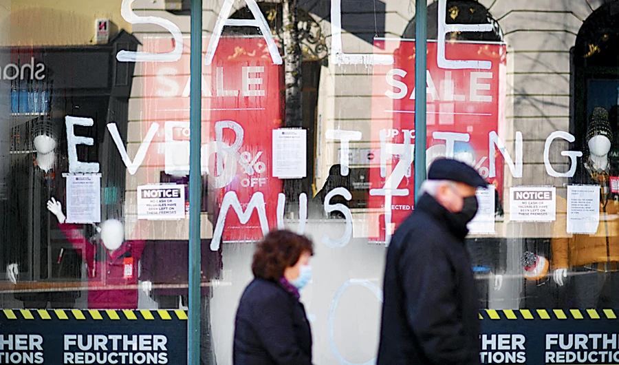 British economy slumped by record 10% in 2020