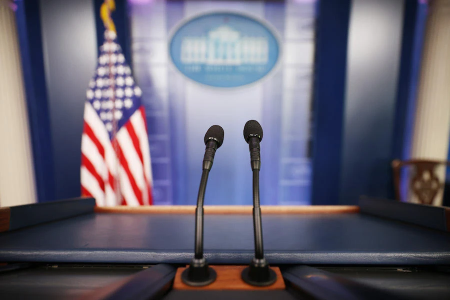 The James Brady Press Briefing Room. (File/AFP)