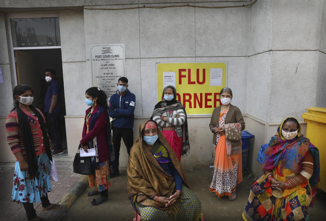 India is reporting about 11,000 new coronavirus acases a day, compared to a peak of nearly 100,000. (AP)