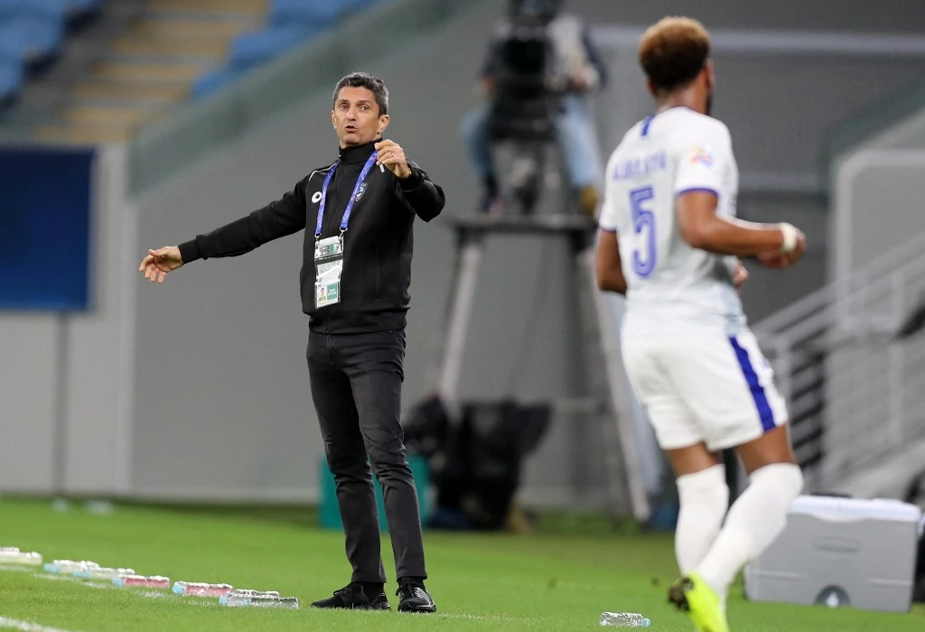 On Monday, the 51-year-old Romanian Razvan Lucescu gave an emotional farewell to his former players at the club’s training ground. (AFP/File Photo)