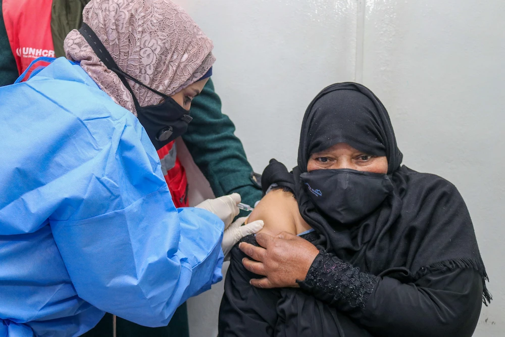 Tears, relief, and gratitude as Jordan vaccinates Syrian refugees