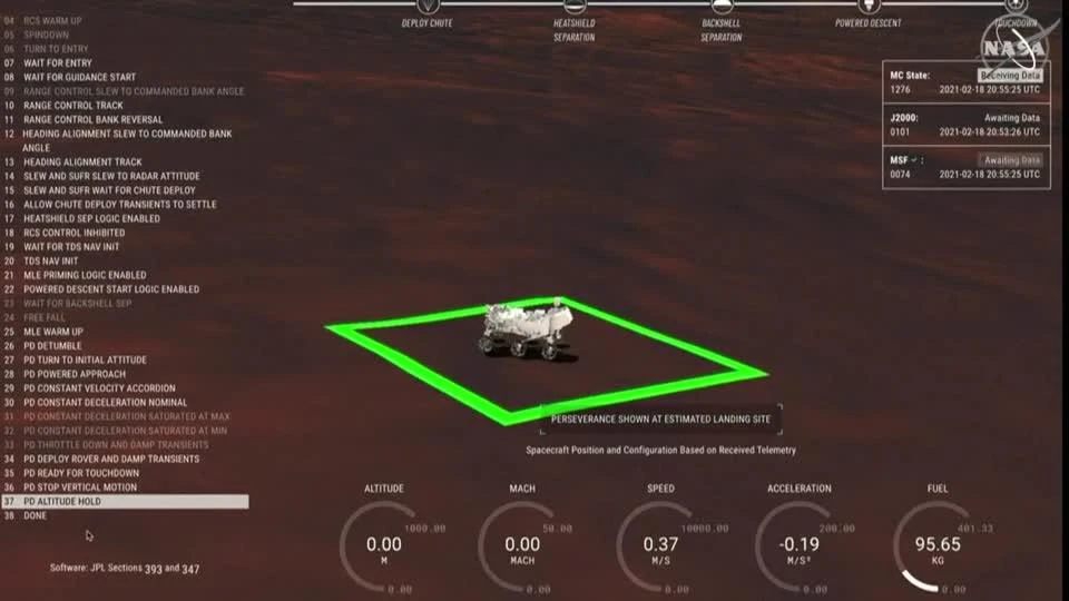 Tucked under Perseverance’s belly is a small helicopter drone that will attempt the first powered flight on another planet in a few weeks’ time. (Reuters)