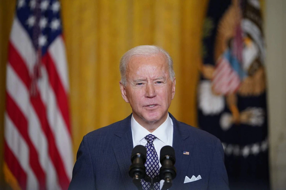 US President Joe Biden speaks to the Munich Security Conference in Germany, from the White House in Washington, DC, on February 19, 2021. (AFP)