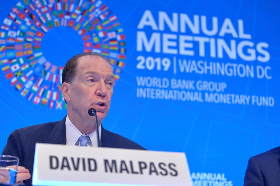 \World Bank President David Malpass. (File/Reuters)