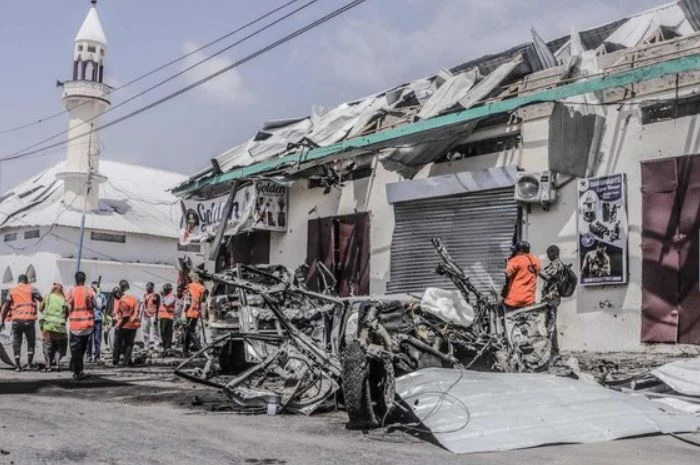 Earlier in February, at least three people were killed and eight others wounded after a car bomb detonated near a security checkpoint along a key road in Mogadishu. (File/AFP)