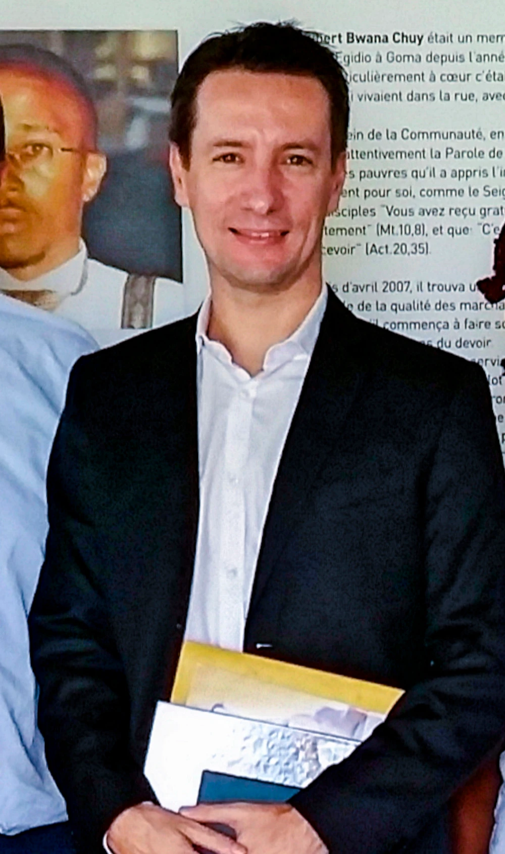 The Italian ambassador to Congo, Luca Attanasio, poses for a photo during a visit to the Sant'Egidio Community Dream center in Kinshasa, Congo, on Jan. 24, 2018. (AP/File Photo)