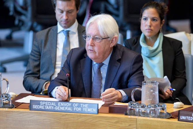 Martin Griffiths, the UN special envoy for Yemen. (AFP/File Photo)