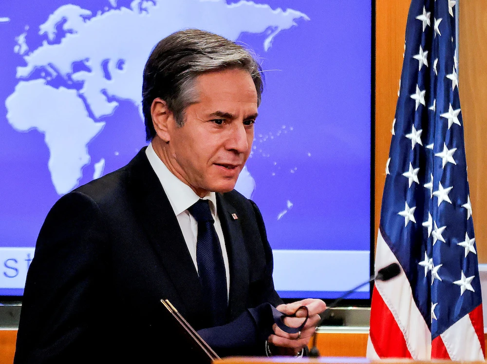 Blinken affirms US support for 2-state solution