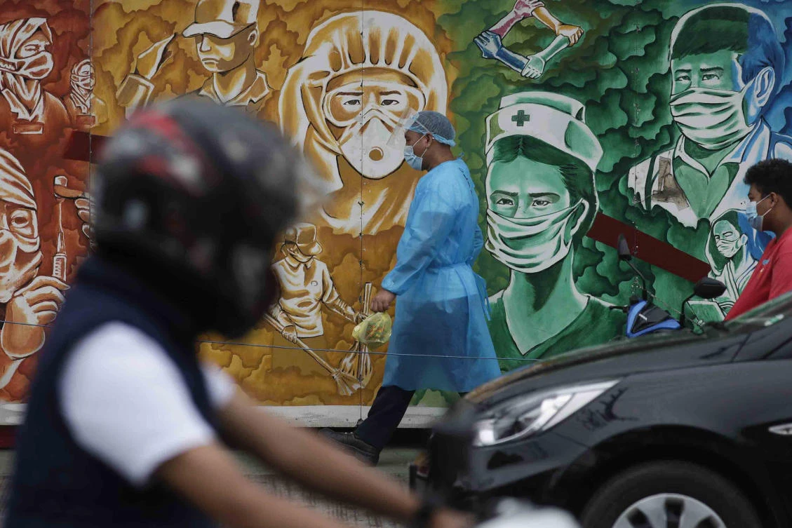 The Philippines has reported more than 563,000 confirmed cases of COVID-19 infections and more than 12,000 deaths, the second highest in Southeast Asia. (AP)