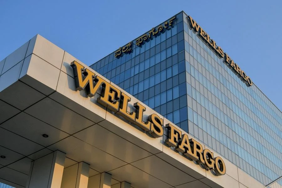In this photo taken on April 16, 2020, a general view shows the Indian office of US multinational financial services company Wells Fargo in Bangalore. (File/AFP)