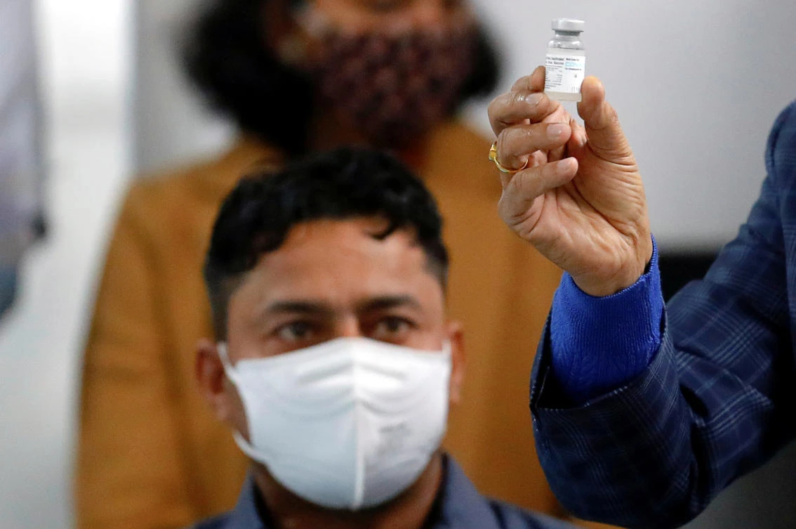 India’s COVID-19 vaccination program, one of the world’s largest, has so far seen 12.2 million shots administered. (Reuters)