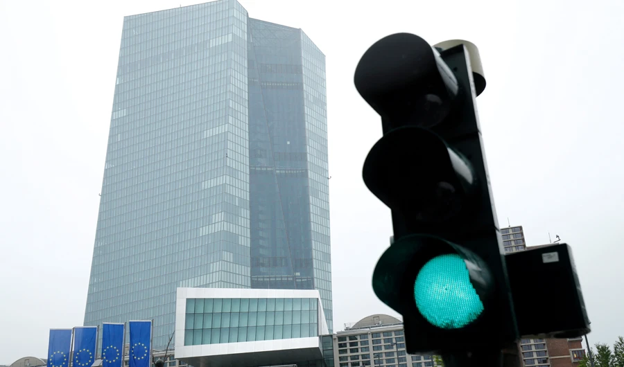 The headquarters of the European Central Bank (ECB) are pictured in Frankfurt, Germany, July 8, 2020. (REUTERS)