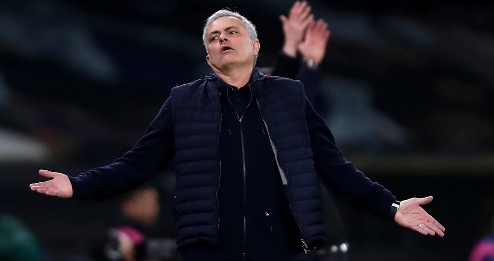 Tottenham's manager Jose Mourinho. (AP)