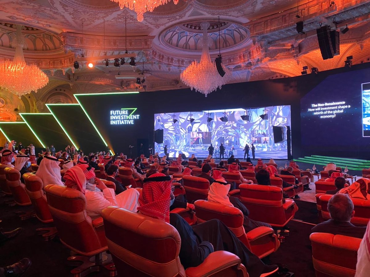 Delegates at the Future Investment Initiative (FII) forum, Riyadh, Saudi Arabia. (AFP)