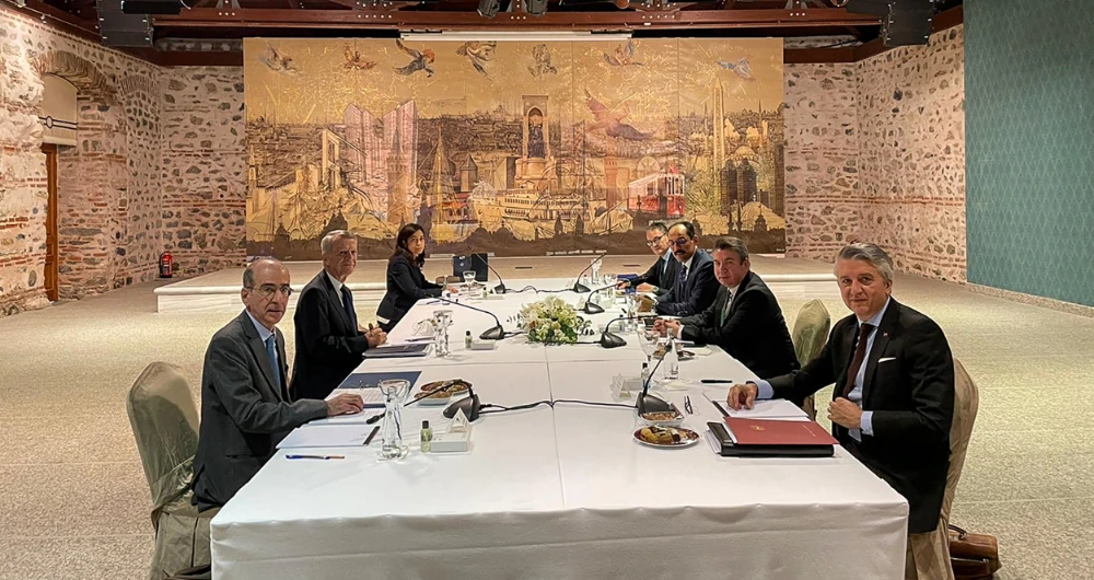 The Greek Ministry of Foreign Affairs had proposed to Ankara that the next round of exploratory talks on the maritime boundary dispute between the two countries take place between March 1 and 5. However, Turkey failed to reply to the invitation. (AFP)