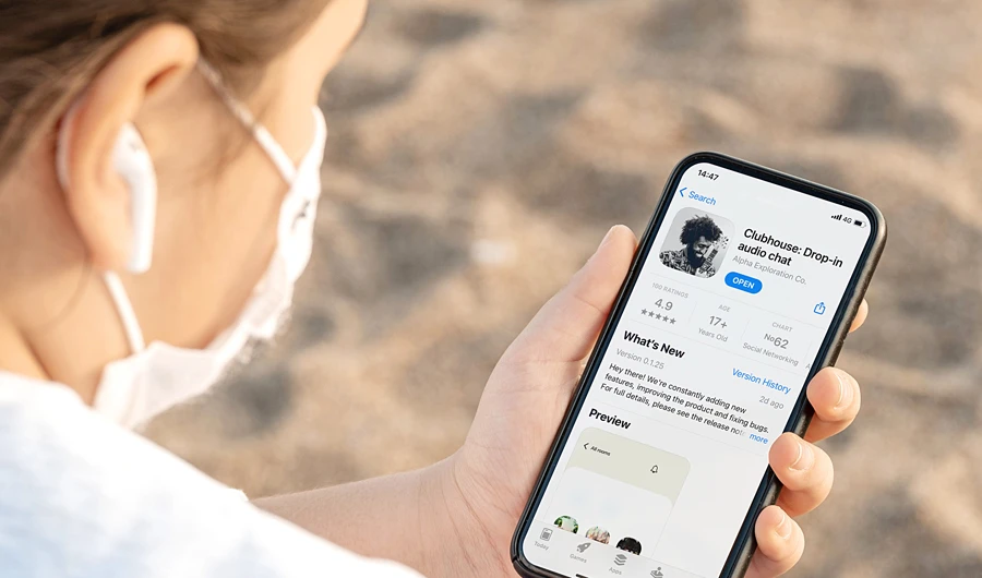 According to a new report by mobile data and analytics firm App Annie, the Clubhouse app has grown from having more than 3.5 million global downloads in February 2020 to reaching 8.1 million by Feb. 16 this year. (Getty Images)