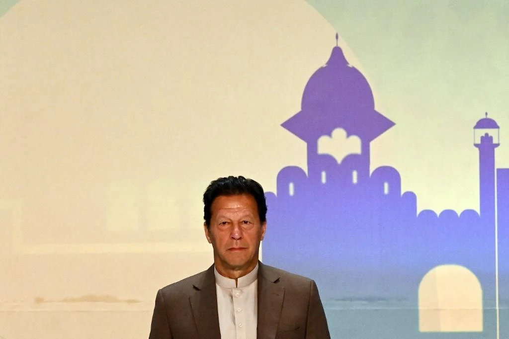 Pakistani Prime Minister Imran Khan’s coalition does not have a majority in the Senate, needed to pass key legislation. (AFP)