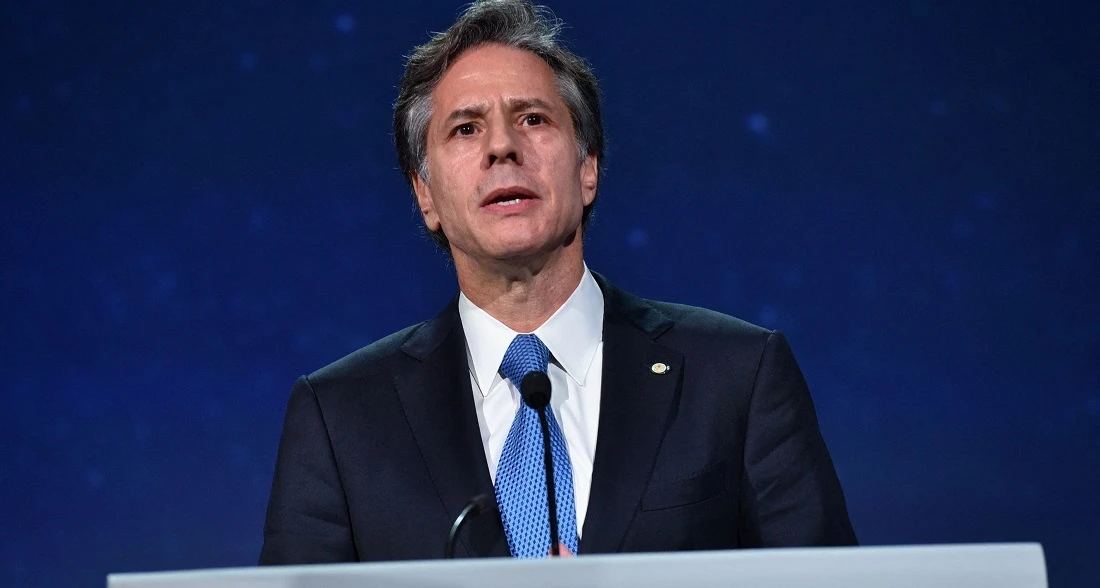 Blinken said the ICC had no jurisdiction over thie matter. (File/AFP)