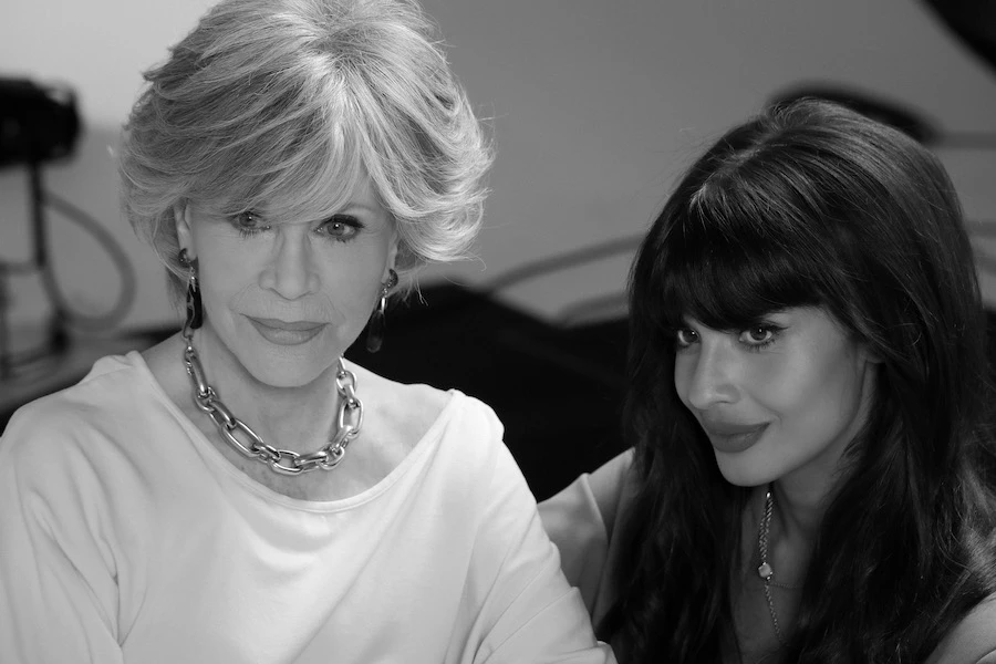 Jane Fonda and Jameela Jamil got candid in a video for the ‘Pomellato for Women’ series. Supplied