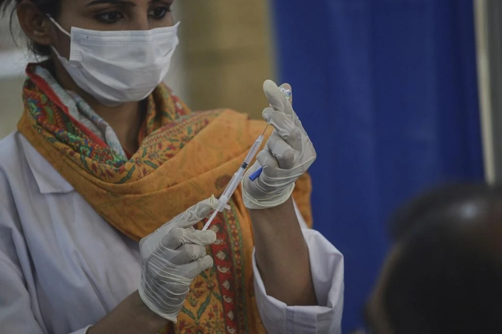 Authorities say Pakistan will receive 17 million doses of coronavirus vaccines under the scheme from March to June. (AFP)