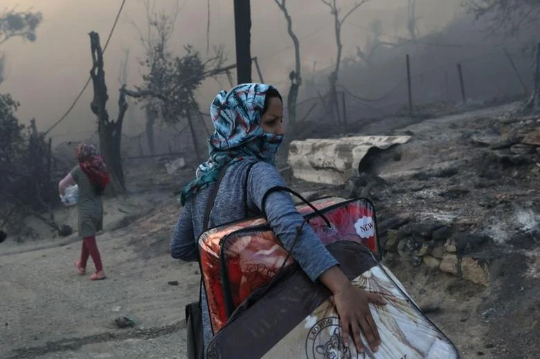 Afghan youths jailed over Greek migrant camp fire
