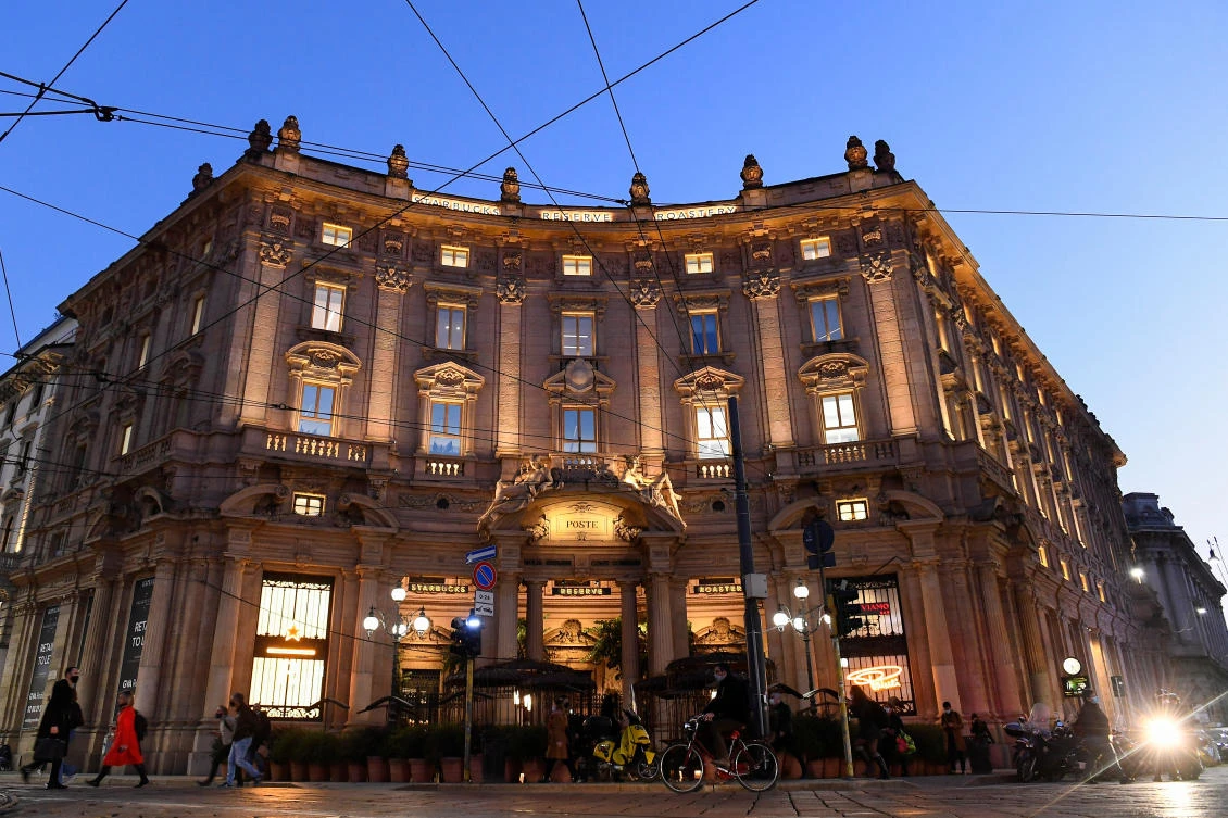 Palazzo delle Poste, above, in the heart of Milan was sold this month to a group of private investors coordinated by Italy’s Mediobanca for $293.3 million. (Reuters)