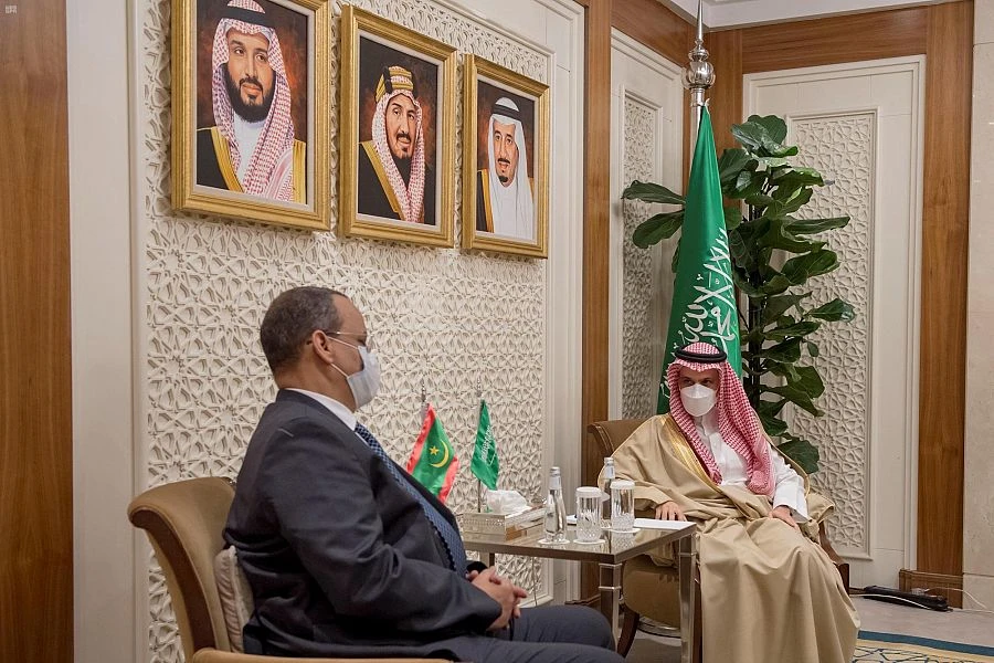 Saudi and Mauritanian foreign ministers discuss relations
