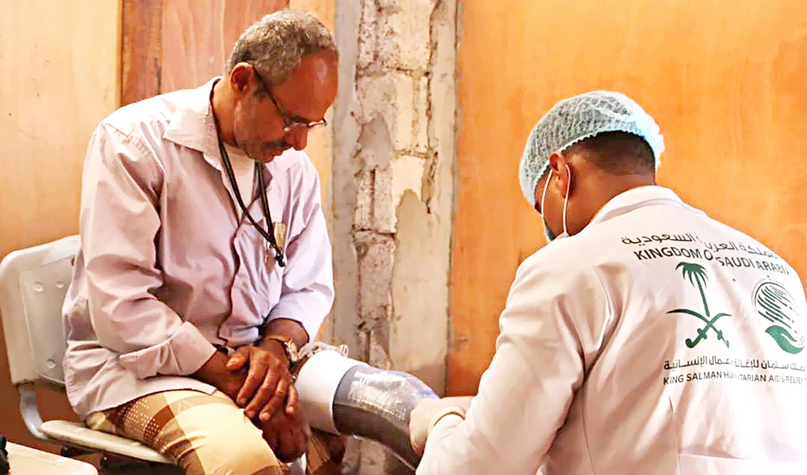 The prosthetics center continues to provide medical services and prosthetic limbs to those mutilated by the Iranian-backed Houthi militia. (Supplied)