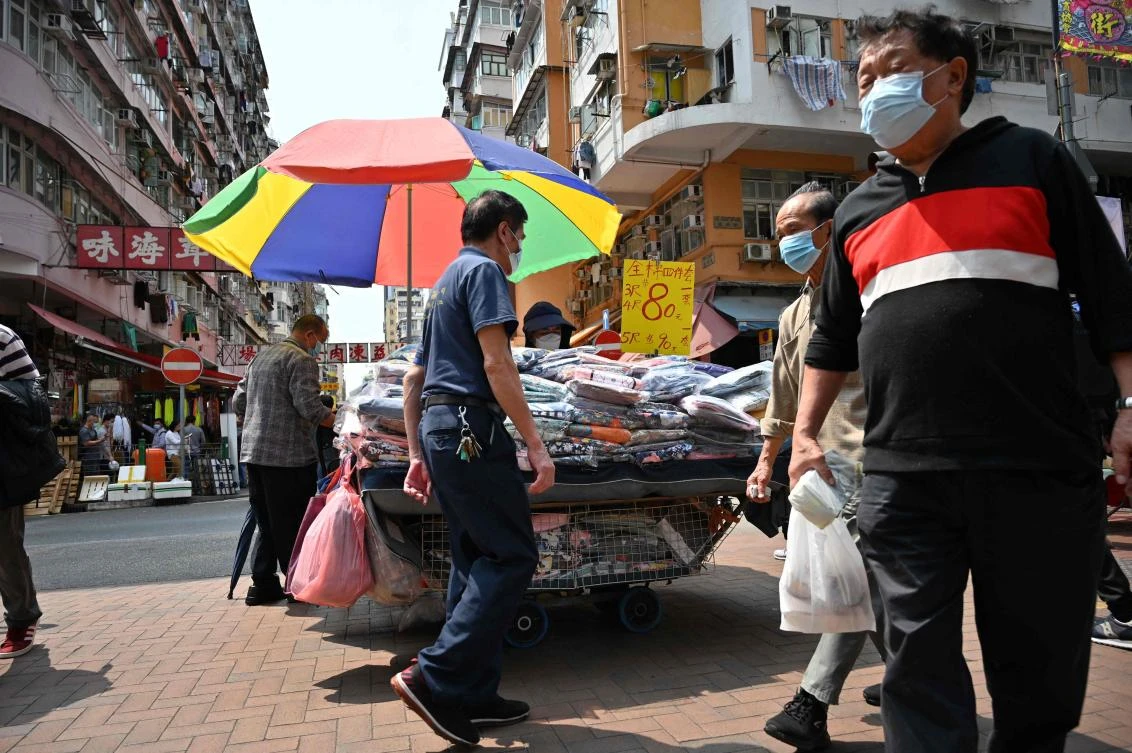 Hong Kong has recorded around 11,200 total coronavirus cases, far lower than other developed cities. (AFP)