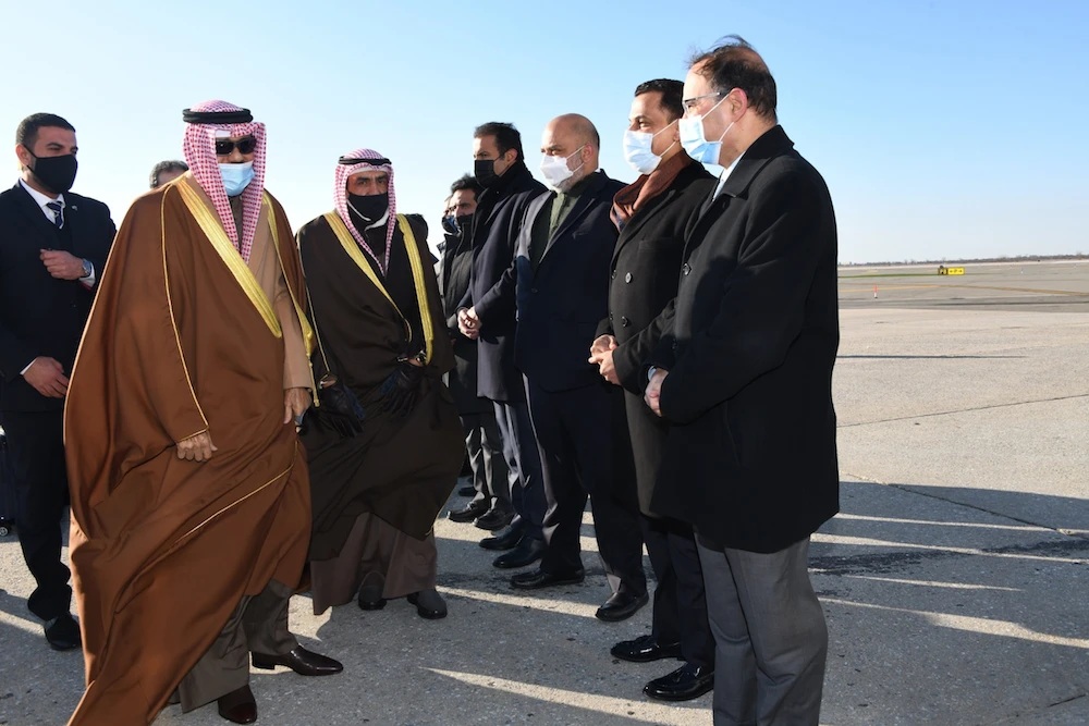 Kuwait emir departs for Europe after completing medical checks in the US