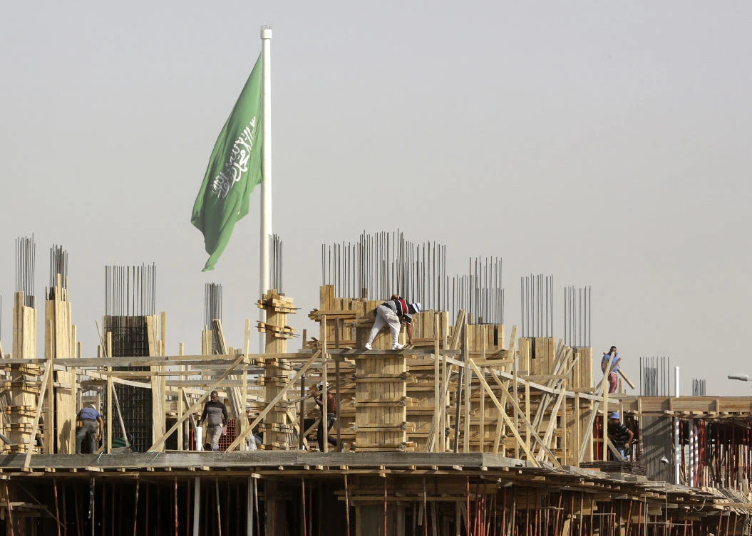 Construction work underway in Jeddah. Gulf states are seeking new ways to diversify their economies. (AP)