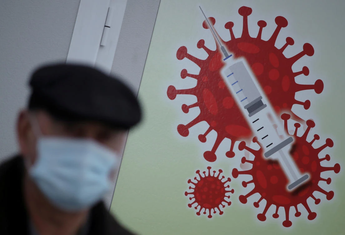 A COVID-19 vaccination center, in Belgium. Oil prices have stumbled in response to delays to the rollout of vaccines. (Reuters)
