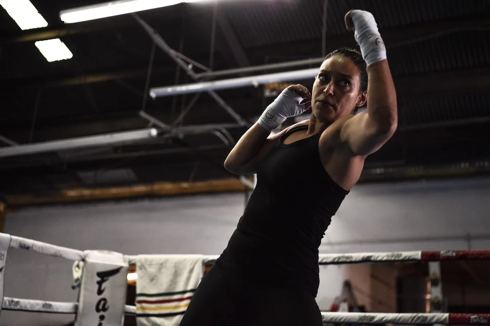 Halah Al-Hamrani has been a boxing trainer for almost 20 years. (Halah Al-Hamrani)