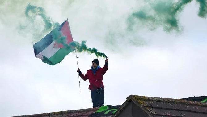 Pro-Palestinian activists force Israeli-owned factory shut in England