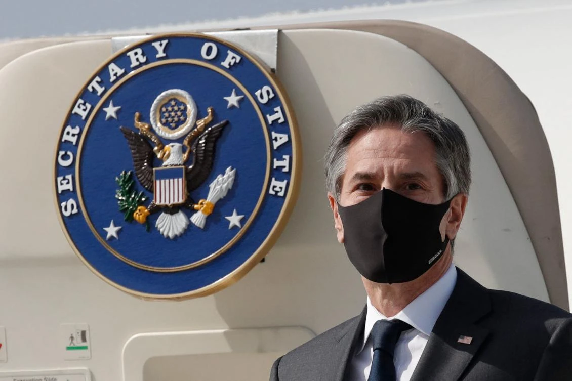 US Secretary of State Blinken has accused Beijing of acting more repressively at home and ‘more aggressively abroad.’ (AFP)