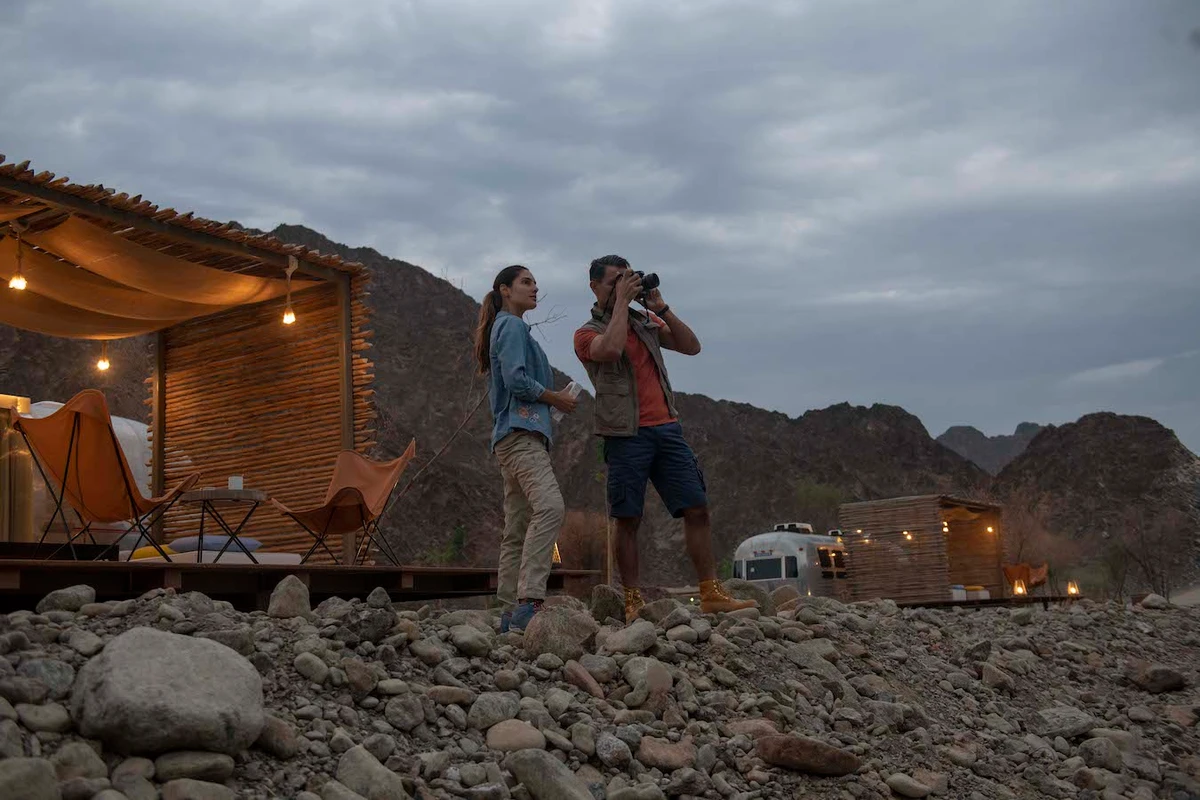 The Hatta Sedr Trailers Resort is undoubtedly less trailer park and more desert glamping site. (Supplied)