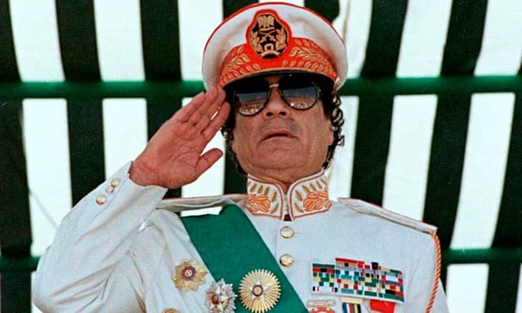 Muammar Gaddafi set out his political theory in the ‘Green Book,’ and turned Libya’s flag entirely green during his 42-year rule. (Reuters)