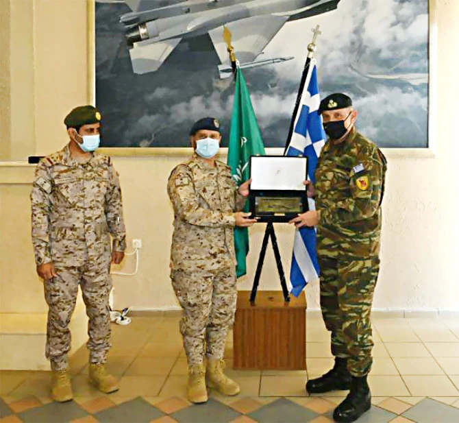 Saudi military chief of staff meets Greek counterpart
