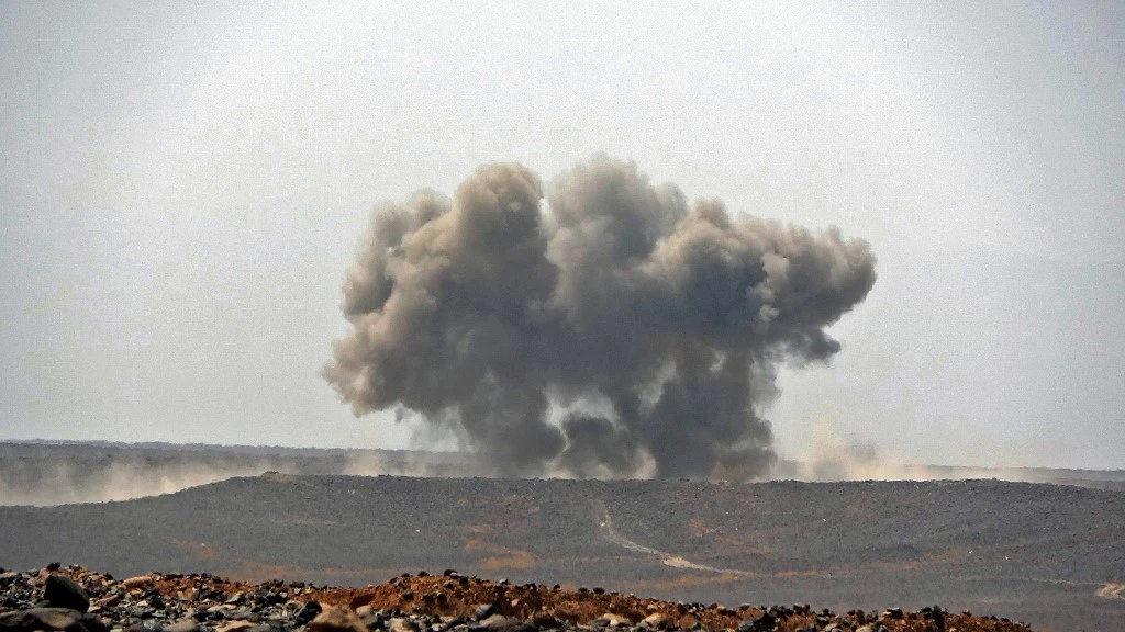 A senior military leader of the Iran-backed Houthi militia was killed in an Arab coalition airstrike last week in the central province of Marib. (File/AFP)