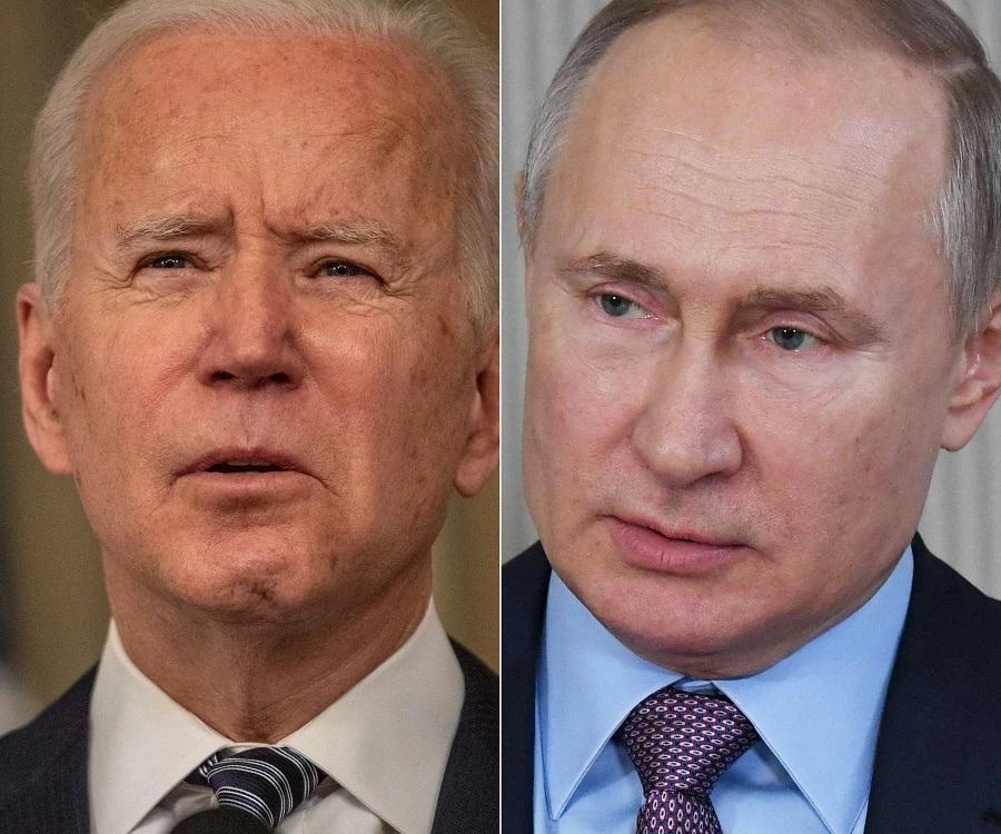 US President Joe Biden(L) during remarks on the implementation of the American Rescue Plan in the State Dining room of the White House in Washington, DC on March 15, 2021. (FIle/AFP)