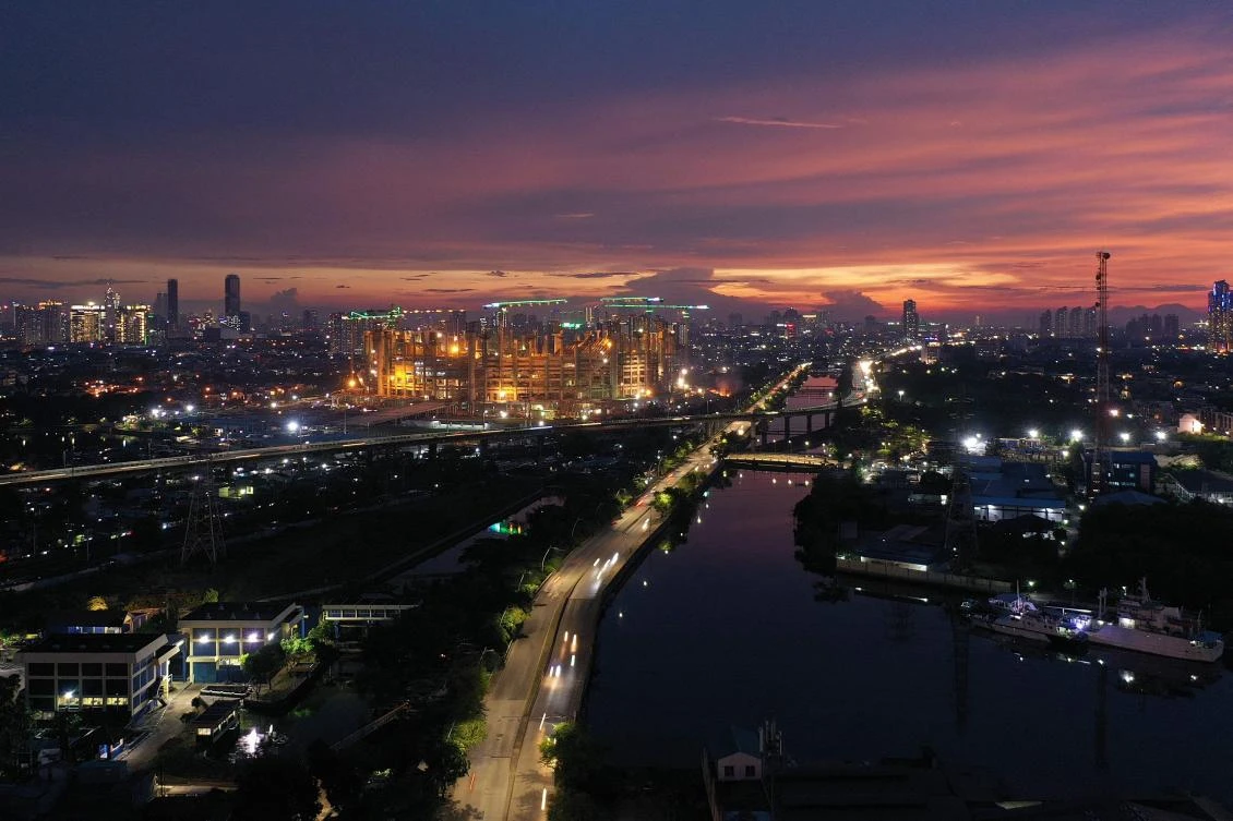 The Jakarta International Stadium currently under construction in he Indonesian capital. (AFP)