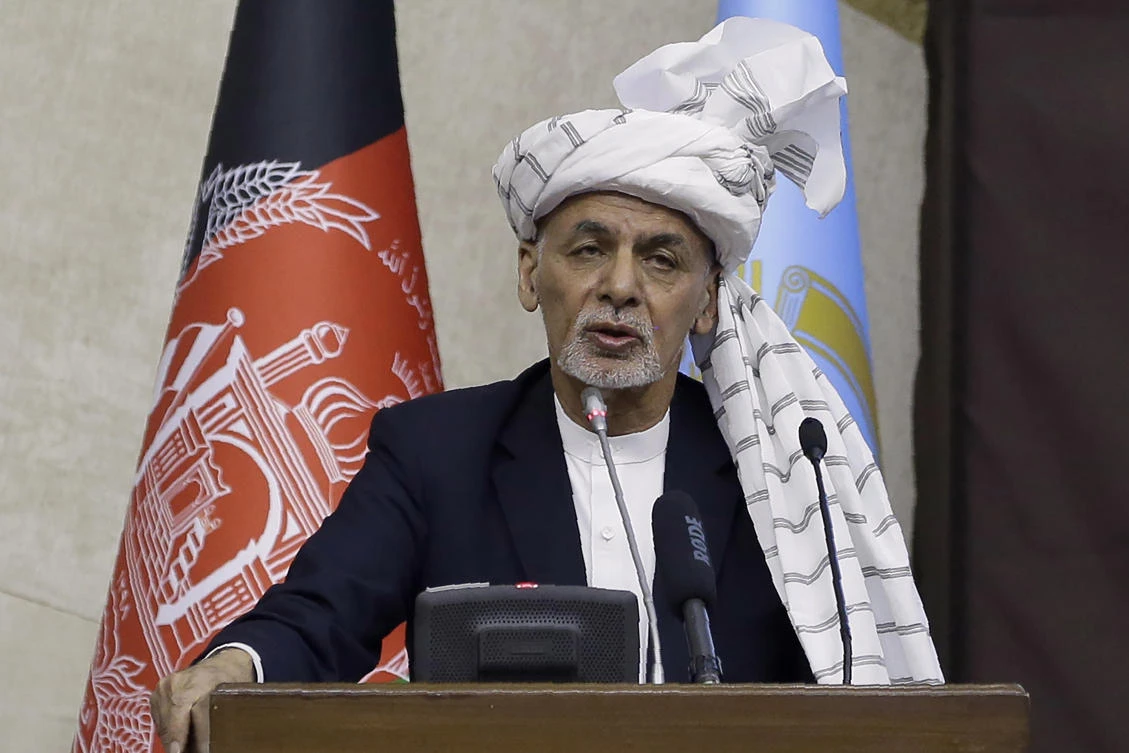 Afghan President Ashraf Ghani has insisted leaders can only be chosen at the ballot box. (AP)