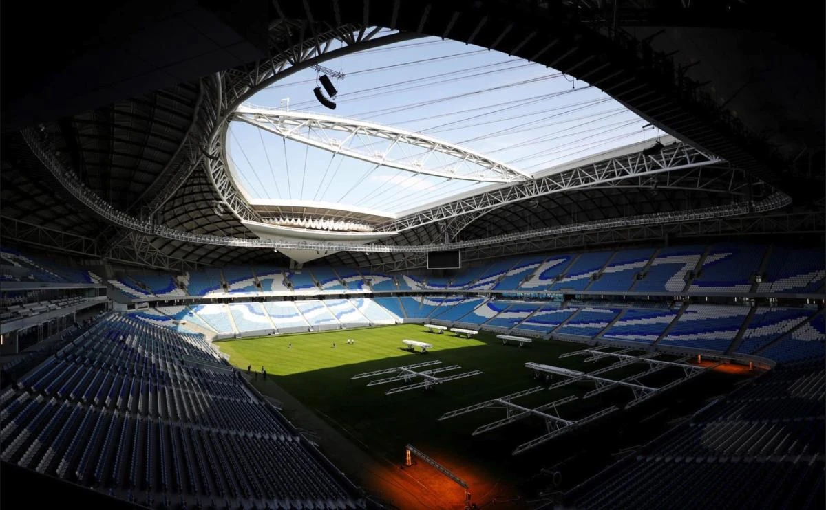 Al Janoub Stadium in Al Wakrah, Qatar, December, 2019. (Reuters)
