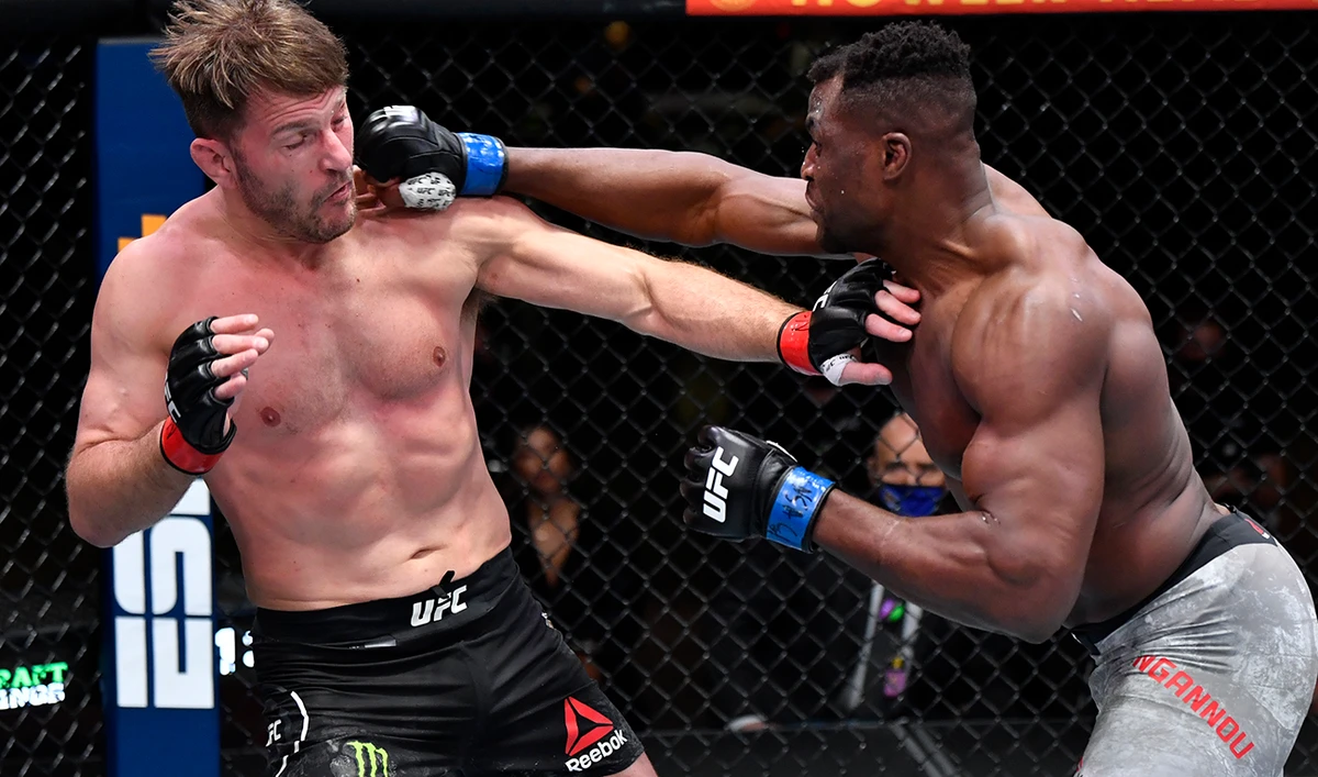 Francis Ngannou stops Miocic, claims heavyweight title