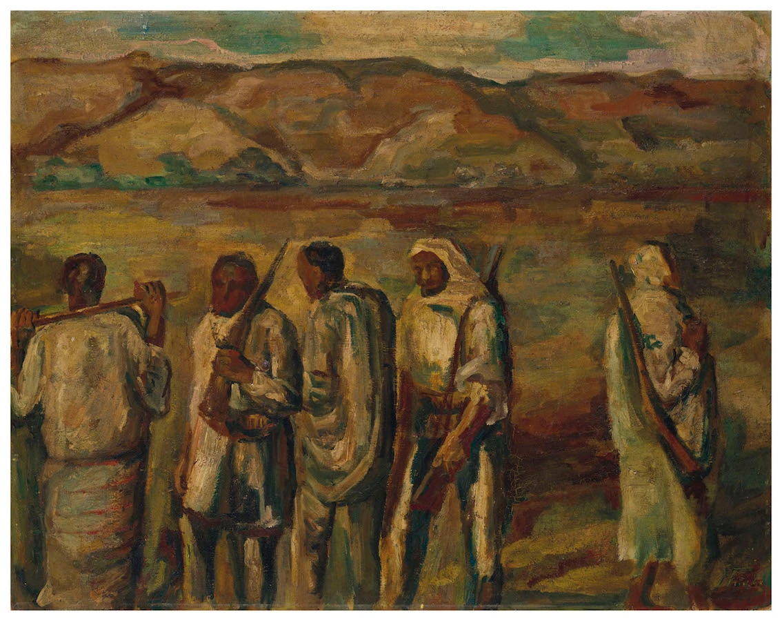 Lot 179 - Mohamed Naghi - Les Gardes frontières. (Supplied)