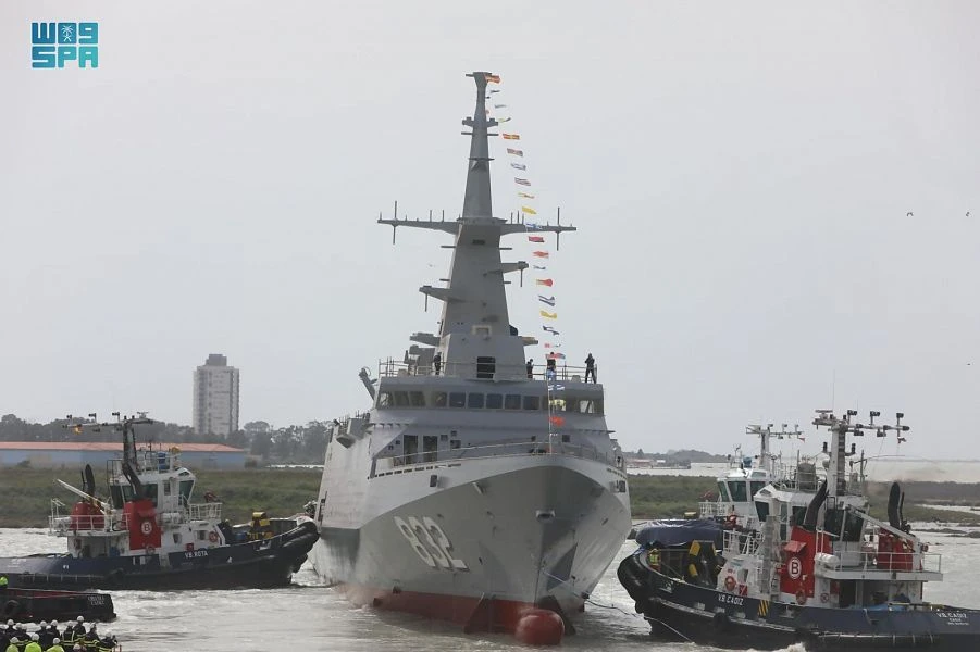 Royal Saudi Navy launches new ship in Spain