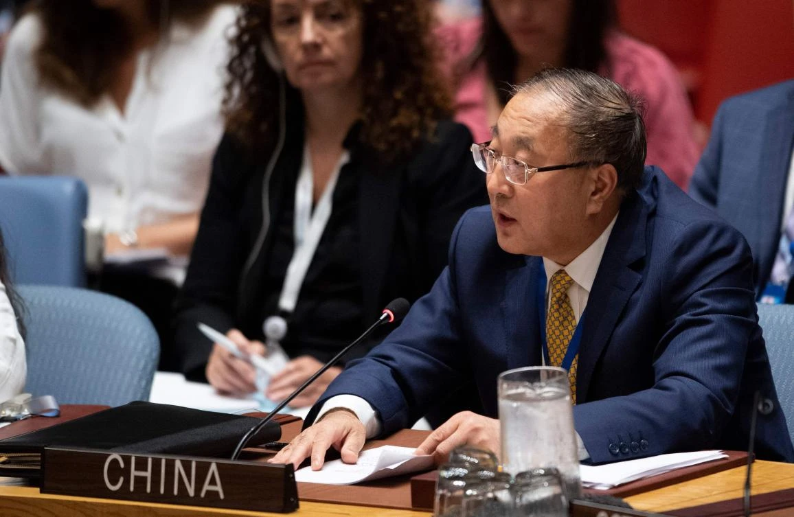 Permanent Representative of China to the United Nations, Zhang Jun. (AFP)