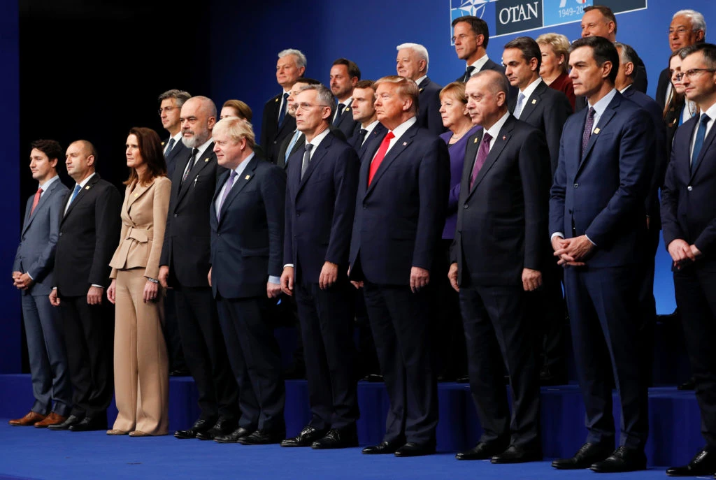 NATO Alliance leaders during the annual NATO heads of government summit at the Grove Hotel in Watford, Britain, Dec. 4, 2019. (Reuters)